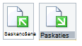 lentes atdošanas un paņemšanas pogas