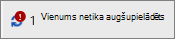 Statusa lauks, kurā redzama neizdevusies augšupielāde