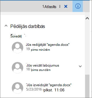 Neseno darbību saraksts