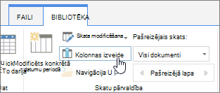 SharePoint Online bibliotēkas kolonnas izveides saite