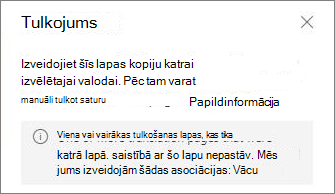 Tulkošanas kļūdas ziņojums.