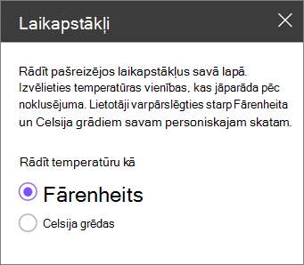 Laika apstākļu rīku rūts