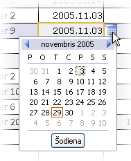 Kalendāra vadīkla.
