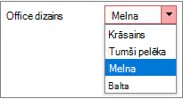 Office dizainu saraksts
