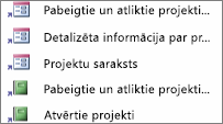Īsceļi pielāgotas kategorijas skatā
