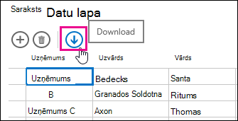Excel lentes attēls