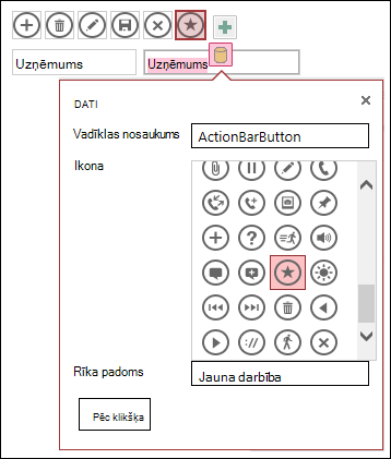 Add custom controls in an access app