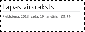 Lapas pārdēvēšana programmā OneNote tīmeklim
