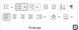 Grupa Rindkopa Outlook lentē.