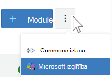 Audekla moduļu izvēlne Vēl — Microsoft Education