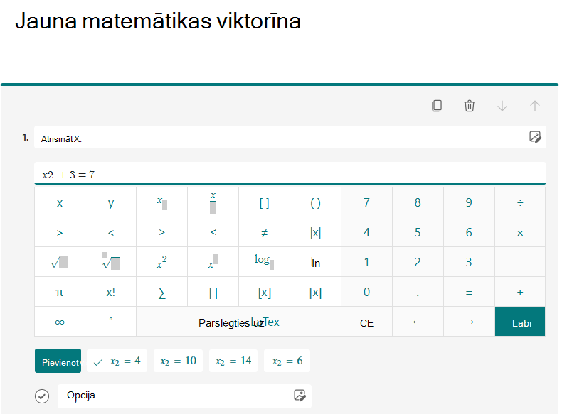 Kalkulatora ekrānuzņēmums.