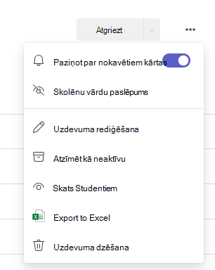 opciju dialogs
