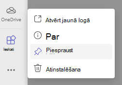 Piespraudītes ekrānuzņēmums.
