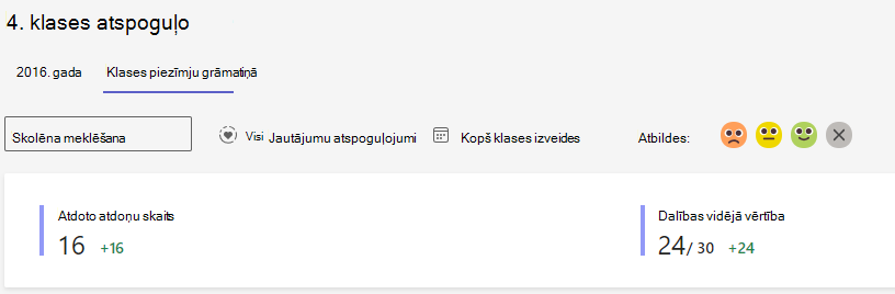 Ekrānuzņēmums ar atspoguļošanas opcijām.