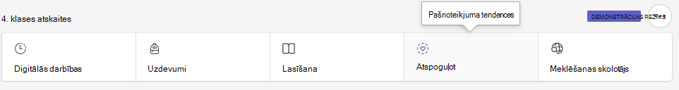 Ekrānuzņēmums ar atspoguļošanas paneli.