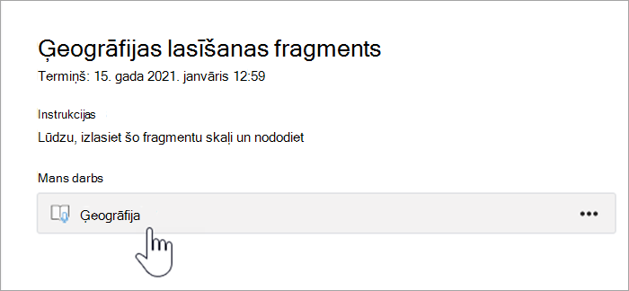 Skolēnu pieredzes ekrānuzņēmums. tekstā lasāms ģeogrāfijas lasīšanas fragments, 2021. gada 15. janvārī 12:59, instrukcijas: lūdzu, izlasiet šo fragmentu skaļi un ieslēdziet manu darbu pogu, kas lasa ģeogrāfiju.