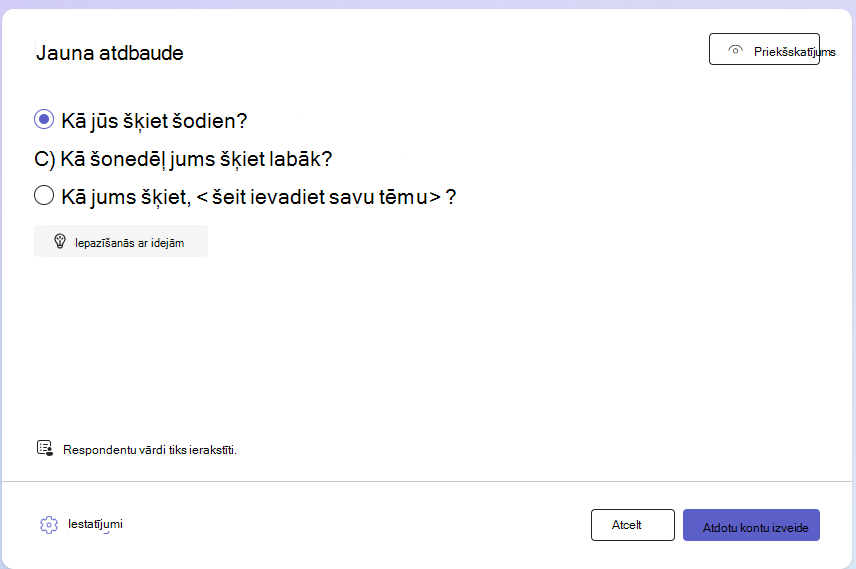 Ekrānuzņēmums ar jaunu atdošanu.