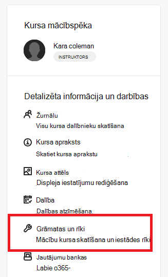 Tāfeles grāmatas un rīki Microsoft izglītības saite