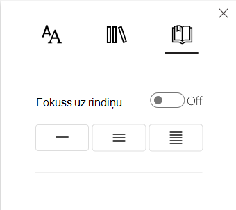 Ekrānuzņēmums ar līnijas fokusu.