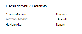 Darbinieka noņemšana no personāla piezīmju grāmatiņas