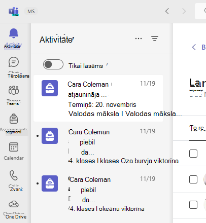 Darbības ekrānuzņēmums.