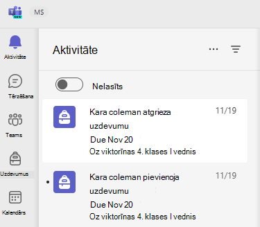 Darbības ekrānuzņēmums.