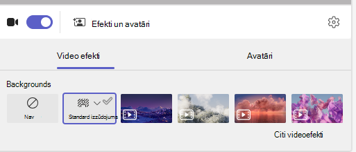 Ekrānuzņēmums ar aizmiglojumu.