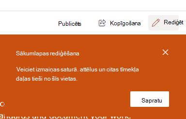 Ekrānuzņēmums ar rediģēšanas lapu.