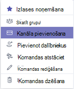 Kanāla pievienošana