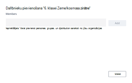 Dalībnieku pievienošana
