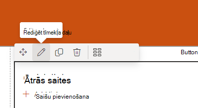 Tīmekļa daļas ekrānuzņēmums.
