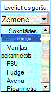 ActiveX kombinētā lodziņa vadīklas piemērs
