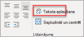 Poga Aplauzt tekstu grupā Līdzinājums