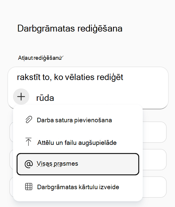 Ekrānuzņēmums ar Copilot izvēlni programmā Excel 