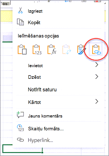 Darbgrāmatas saites izveides ekrānuzņēmums One Version two.png