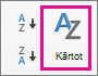 On the Excel Data tab, select Sort