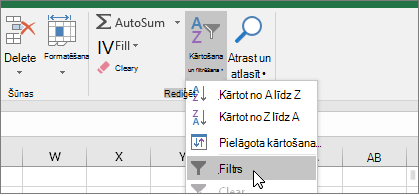 Sākums > Kārtošana & filtrēšana > Dažreiz
