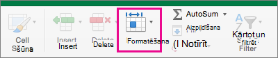On the Home tab, Format is highlighted