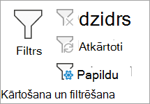 Filtrēšana papildu
