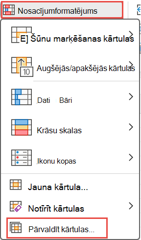Manage rules