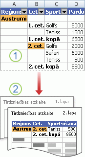 Vaicājuma noformēšanas režģis