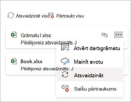 Saites atsvaidzināšanas poga ekrānuzņēmums one.png