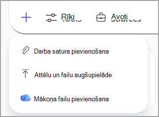 Atsauciet failus no savas Microsoft mākoņkrātuves, ko izmantot uzvednē.