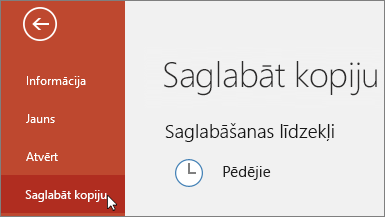 > faila kopijas saglabāšana