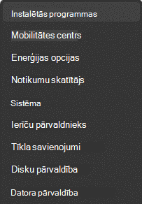 Instalētās programmas