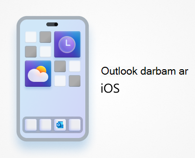 Programmas Outlook darbam ar iOS iestatīšana