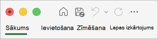 Office 2016 darbam ar Mac QAT