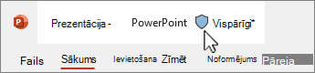 Sensitivitātes etiķete prezentācijā