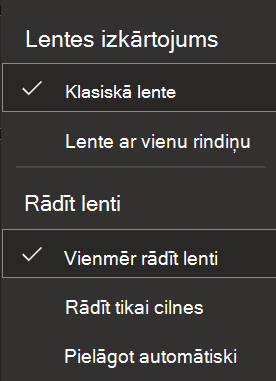 Ekrānuzņēmums ar lenti tīmeklī.