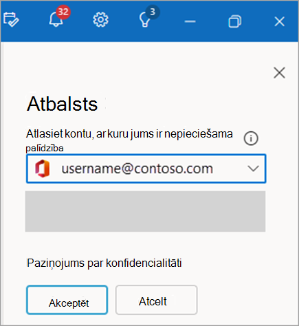 Sazināties ar atbalsta dienestu ekrānuzņēmums